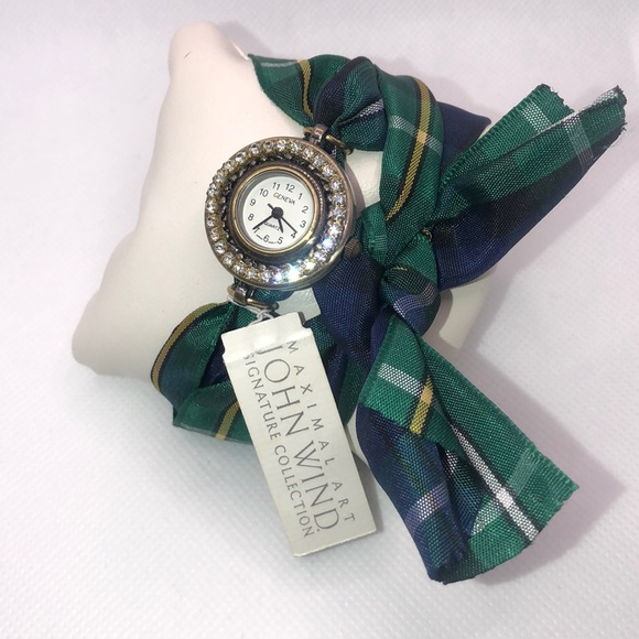 NWT John Wind Vintage Silk Strap Wrap Watch - Picture 1 of 3